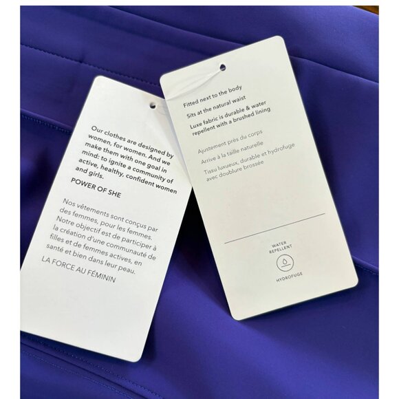 NWT Athleta Glacier Snow Skinny Pant Purple Size 8 Water Repellent Ski Pants - Picture 15 of 16